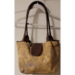 Cristian Shoulder Backpack Classic Beige Suede Calf leather Made In Italy